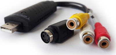 Kapës video USB Techly I USB VIDEO 700TY, USB 2.0, me RCA dhe S-Video, i bardhë