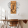 Dekor muri Faces HM4807, dru dhe metal, 60x57.5cm, i zi