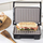 Grill elektrik Salter Panini Grill AND Panini, 750W, 23x14.5cm, inox i argjendtë