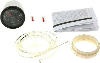 Manometër boost KET Gauge Turbo VDO Look, 52mm, deri 2 bar, i zi