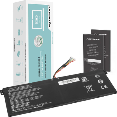 Bateri laptopi Movano 4 pcs, Li polymer, 3400 mAh, e zezë