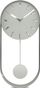 Orë muri Mebus 12912, quartz, me pendul, gri