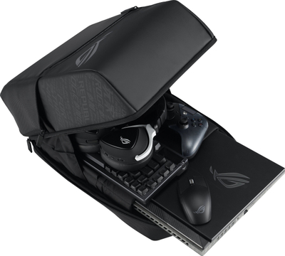 Çantë shpine laptopi ASUS ROG Ranger BP2501, 16\", që s’e merr uji, e zezë