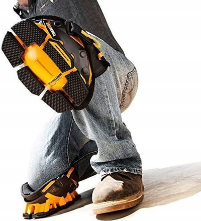 Перниче за колена ToughBuilt GelFit Stabilizer TB-KP-G205-BEA, ергономски гел, SnapShell со широка основа, црно
