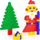 Lodra ndërtuese Polesie Basic Building Blocks Super Mix, 240 copa, shumëngjyrëshe, në qese