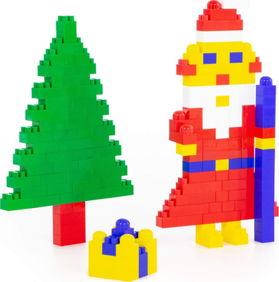 Lodra ndërtuese Polesie Basic Building Blocks Super Mix, 240 copa, shumëngjyrëshe, në qese