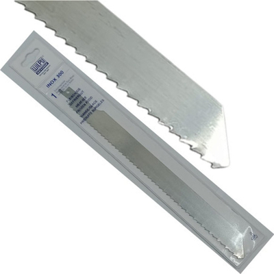 Teh sharre reciproke Wilpu Inox 300, 280mm, për kocka edhe mish, ngjyrë argjend