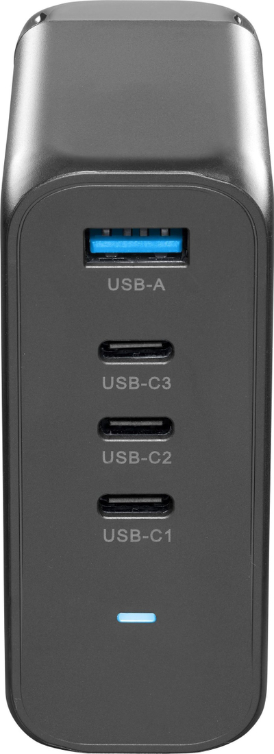 Karikues tavoline Cellularline Multipower Desk, 150W GaN, 4 porta USB, i zi