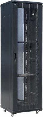 Kabinet serveri Q-Lantec në këmbë 19", 42U, 600 kg, i zi