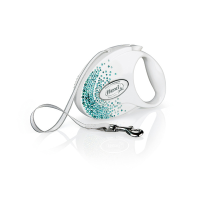 Rrip Flexi Glam Splash Ocean për qen, M 5m / 25 kg, i bardhë