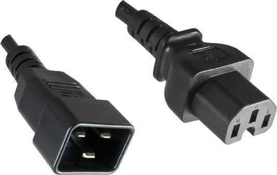 Kabllo rryme MicroConnect PE152018, C20 me C15, 1.8m, e zezë