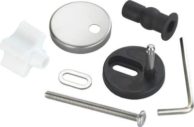 Set montimi kapaku tualeti Wenko Easy Close, çelik inox, 13 pjesë, gri me të zezë