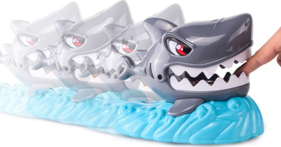 Loja interaktive Crazy Shark GR0323, me drita edhe muzikë, plastike, gri