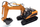 Ekskavator lodër Amewi 1:14 (22307), 2,4GHz, portokalli