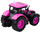 Traktor lodër Lean Toys, me drita dhe tinguj, 20.5x10x9cm, rozë