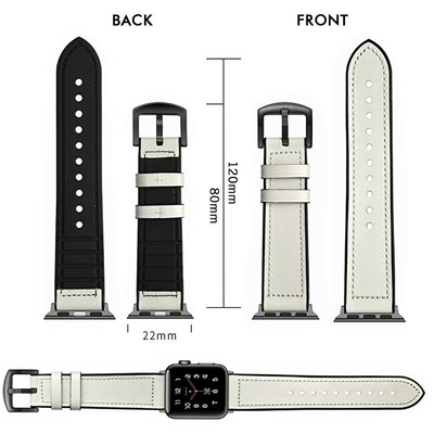 Rrip për orë të mençur 4wrist Apple Watch 42/44/45/49 mm, i bardhë