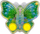 Loja me ujë LeanToys Butterfly, lojë shkathtësie, set 3 ngjyra