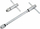Mbajtës për çezma filetuese AWTools AW20303, M3-M10, 85mm