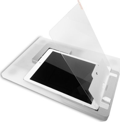 Makinë aplikimi për xhama mbrojtës tabletësh eSTUFF Titan Shield, universale, profesionale, e bardhë