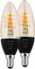 Llambë inteligjente Philips Hue Candle E14, 4.9W, set 2 copë, e zezë