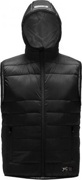 Jelek për meshkuj Ozoshi Kurashiki Vest M OZ93370, me kapuç, poliester, i zi