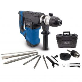 Perforator akumulator Scheppach BC-DH290-X SET L, SDS Plus, me valixhe, blu e zezë