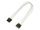 Kabllo e brendshme rryme Nanoxia NX4PV3EW, Molex 4-pin, 0.3 m, e bardhë