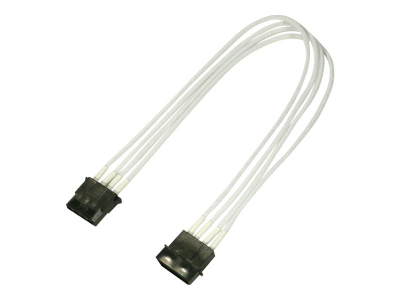 Kabllo e brendshme rryme Nanoxia NX4PV3EW, Molex 4-pin, 0.3 m, e bardhë