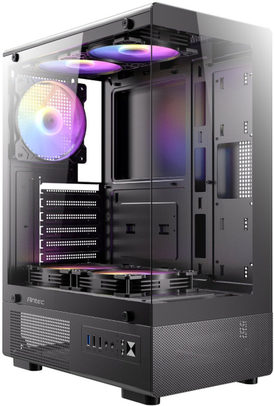 Kasa kompjutri Antec VCX300, Mid Tower, ATX / M-ATX, ARGB, e zezë