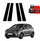 Folie mbrojtëse shtyllë B Kia Picanto, 4in1, 2023-2026, e zezë me shkëlqim