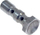 Vidë banjo dyfishe TurboWorks S.S Hose End AN3, 31mm, çelik inox, argjendtë