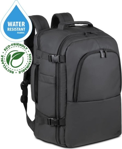 Çantë shpine për laptop Tecxel Tegel 8465BLK, 17.3", material ECO, e zezë