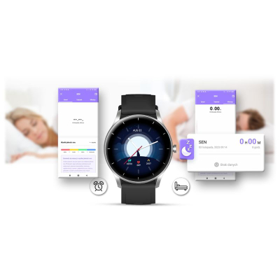 Smartwatch Gravity GT2 6, ekran 1.28", Bluetooth, i zi