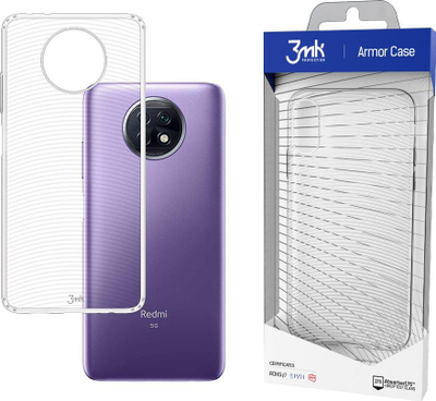 Mbrojtëse telefoni 3MK Armor për Xiaomi Redmi Note 9T 5G, kundra-shokut, transparente