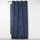 Perde dritareje LIOPHEE, model gjethe, 140x260 cm, blu navy