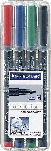 Set markerësh Staedtler Lumocolor OHP, permanent, majë 1.0mm, shumëngjyrësh