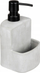 Dispenser për deterdjent enësh WENKO Festival Concrete, 380 ml, me vend për ruajtje, gri