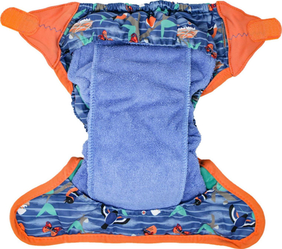 Pelena e ripërdorshme Close Caboo Swaddle Pop in AIO V2 Twilight Garden, 3 16 kg, me insert bambuje