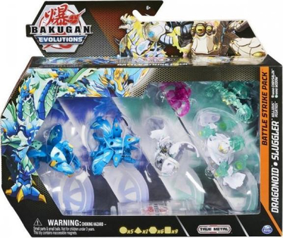 Set lojrash Bakugan Evolutions Mega Gameplay Pack 4, figura dhe letra, shumëngjyrësh
