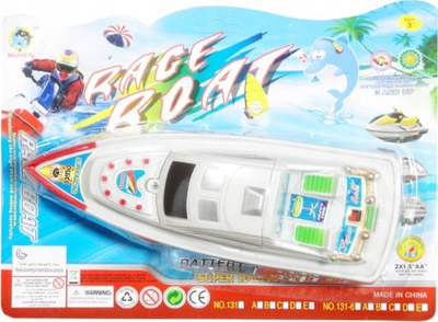 Lodër lundruese me motorboat për fëmijë, plastike, shumëngjyrëshe