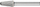 Freza karbiti cilindrike Pferd TC KEL 1020/6 C3 Plus, për metal, argjend