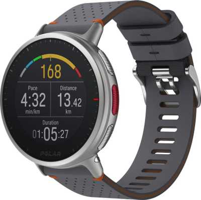 Orë sportive Polar Vantage V2 Shift Edition, GPS, matje rrahjesh zemre, gri