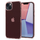 Mbrojtëse për celular Spigen Crystal Flex, për iPhone 14 Plus, e kuqe