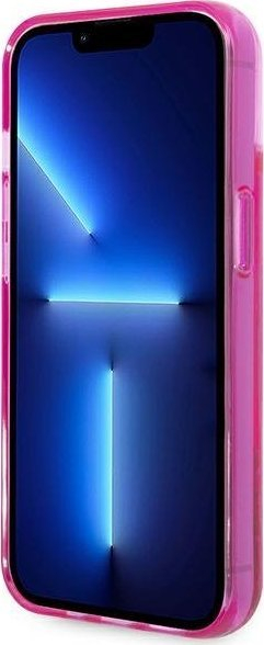 Kapak telefoni Karl Lagerfeld KLHCP14MLCKVF për iPhone 14 Plus 6.7", hardcase, lëng me shkëlqim, rozë