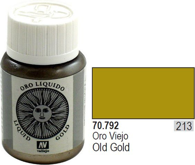 Bojë akrilike Vallejo Model Color Old Gold, metalike, 35ml