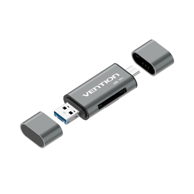 Lexues kartelash Vention USB 3.0 Multi-function, OTG, metalik gri