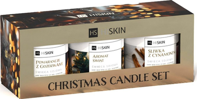 Set qirinjsh Hiskin Christmas, dyllë soje, 3x100 ml