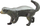 Figurë lodër LeanToys Honey Badger, koleksioni Animals Africa, gomë, me shumë ngjyra