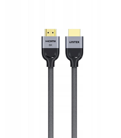 Kabllo HDMI Unitek LUX OPLOT 2.1, 8K, 8m, e zezë