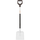 Lopatë Fiskars, 24cm, zezë/ bardhë